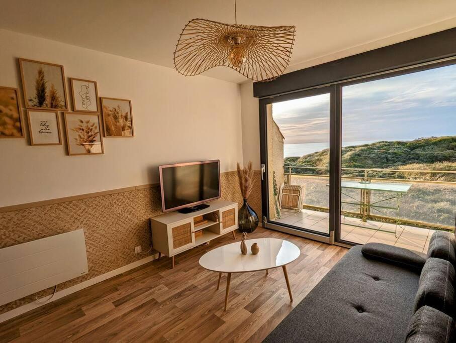 Duplex Au Calme Avec Vue Sur Les Dunes Et La Mer Ambleteuse Extérieur photo